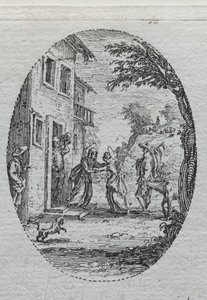 Tajemnice Męki: Nawiedzenie autorstwa Jacques Callot