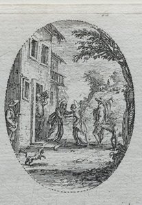 Tajemnice Męki Pańskiej: Nawiedzenie. autorstwa Jacques Callot