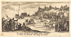 Przybicie do krzyża autorstwa Jacques Callot