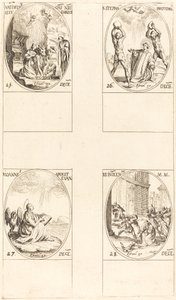 Narodzenia, św. Szczepana, św. Jana, Świętych Niewiniątek. autorstwa Jacques Callot