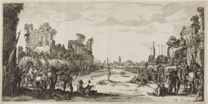 Męka przez strzały (Saint Sebastian) autorstwa Jacques Callot