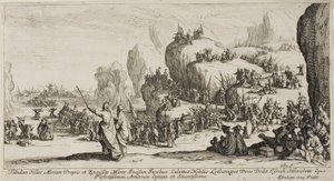 Przejście Morza Czerwonego autorstwa Jacques Callot