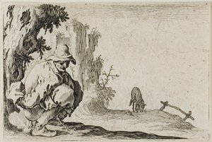 Kucki chłop, z Kaprysów autorstwa Jacques Callot