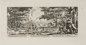 Chłopi pomszczą się, płyta siedemnasta z The Miseries of War autorstwa Jacques Callot