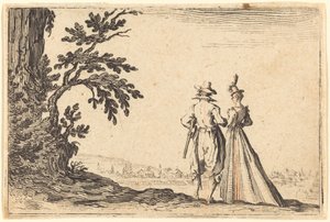 Promenada autorstwa Jacques Callot