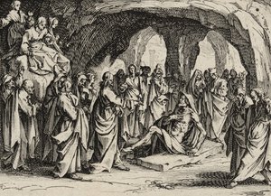 Zmartwychwstanie Łazarza, 1635 autorstwa Jacques Callot