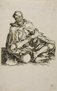 Chory, płyta trzynasta z The Beggars autorstwa Jacques Callot