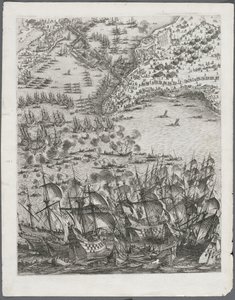 Oblężenie La Rochelle: Tablica 11 autorstwa Jacques Callot