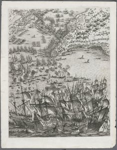 Oblężenie La Rochelle: Tablica 11, 1628-1630. autorstwa Jacques Callot