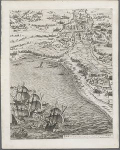Oblężenie La Rochelle: Płyta 12 autorstwa Jacques Callot