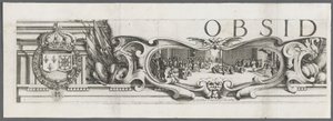 Oblężenie La Rochelle: plansza 1 autorstwa Jacques Callot