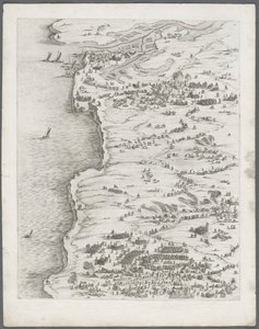 Oblężenie La Rochelle: Tablica 5, 1628-1630. autorstwa Jacques Callot