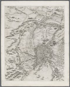 Oblężenie La Rochelle: Tablica 6, 1628-1630. autorstwa Jacques Callot