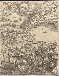 Oblężenie La Rochelle [tablica 11 z 16; zestaw zawiera 1952.8.97-112] autorstwa Jacques Callot