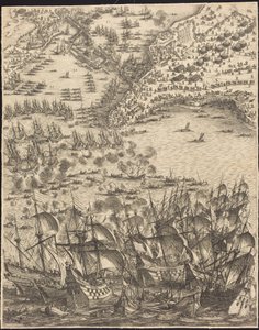 Oblężenie La Rochelle [tablica 11 z 16; zestaw obejmuje 1952.8.97-112] autorstwa Jacques Callot