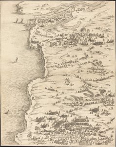 Oblężenie La Rochelle [tablica 5 z 16; zestaw zawiera 1952.8.97-112] autorstwa Jacques Callot