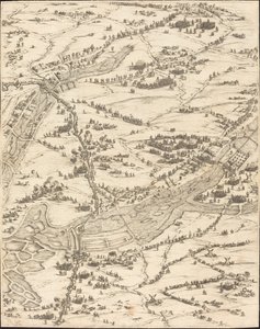Oblężenie La Rochelle [tablica 7 z 16; zestaw zawiera 1952.8.97-112] autorstwa Jacques Callot