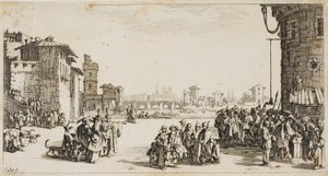Rynek niewolników autorstwa Jacques Callot