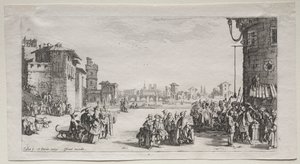 Targ niewolników, 1629. autorstwa Jacques Callot