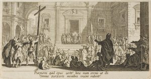 Mały port, z różnych scen zaprojektowanych we Florencji autorstwa Jacques Callot