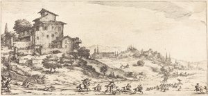 Polowanie na Jelenie, prawdopodobnie ok. 1630. autorstwa Jacques Callot