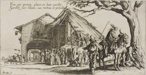 The Stopping Place, z The Bohemians autorstwa Jacques Callot
