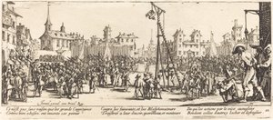Strappado autorstwa Jacques Callot