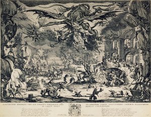Kuszenie św. Antoniego, 1635. autorstwa Jacques Callot