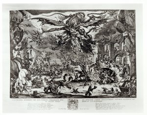 Kuszenie św. Antoniego, XVII w. autorstwa Jacques Callot