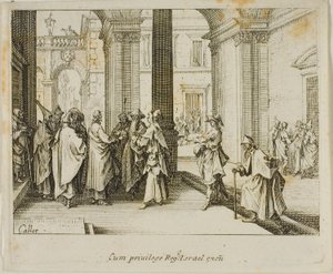 Hołd dla Cezara, z Nowego Testamentu autorstwa Jacques Callot