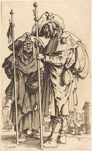 Dwóch pielgrzymów, c. 1622. autorstwa Jacques Callot