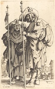 Dwóch pielgrzymów, c. 1622. autorstwa Jacques Callot