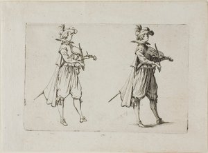 Skrzypek, z Kaprysów autorstwa Jacques Callot