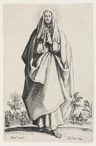 Dziewica Maryja autorstwa Jacques Callot