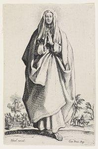 Dziewica Maryja z Les Grands Apôtres (Wielcy Apostołowie), 1631 autorstwa Jacques Callot