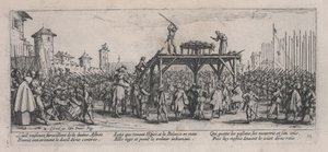 Koło (La Roue), z „Miseries of War” autorstwa Jacques Callot