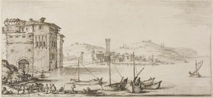 Zany One lub Scapin, od Trzech włoskich komików autorstwa Jacques Callot
