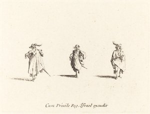 Trzech Panów autorstwa Jacques Callot