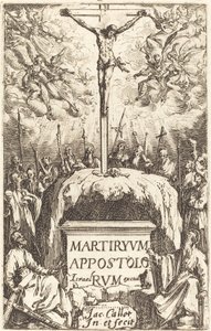 Strona tytułowa „Męczeństwa Apostołów” autorstwa Jacques Callot