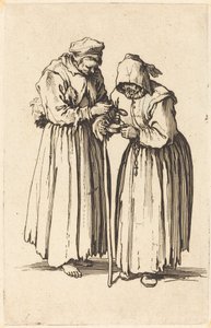 Dwie żebraczki autorstwa Jacques Callot