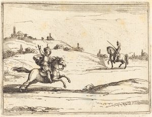 Dwóch Rycerzy autorstwa Jacques Callot