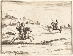 Dwóch Rycerzy autorstwa Jacques Callot