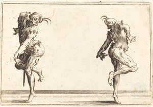 Tańczące dwa pantalony, ok. 1930 r. 1622. autorstwa Jacques Callot