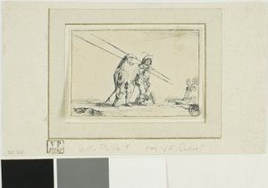 Dwóch żołnierzy ze sztabami autorstwa Jacques Callot