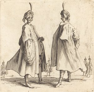 Dwóch Turków autorstwa Jacques Callot