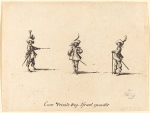 Nieuzbrojone wiertło autorstwa Jacques Callot
