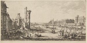 Widok na Luwr autorstwa Jacques Callot