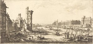 Widok na Luwr autorstwa Jacques Callot