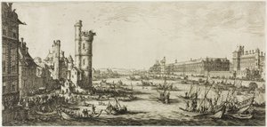 Widok na Luwr autorstwa Jacques Callot