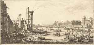 Widok na Luwr autorstwa Jacques Callot